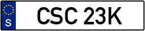 Trailer License Plate